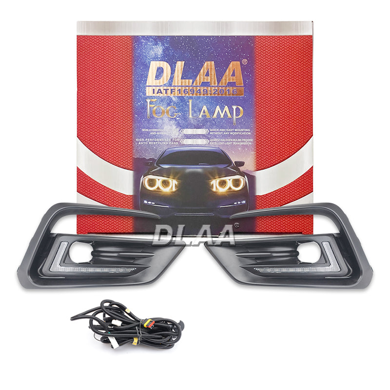 DLAA HD1225-L2LED drl cover for hd Fit Jazz fog light for fit 2020 honda fit fog lamp drl