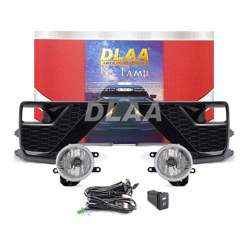 DLAA TY1046 For fog lamps chrome with lead lights toyota prado rear fog lamp accessories fog light